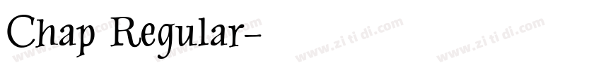 Chap Regular字体转换